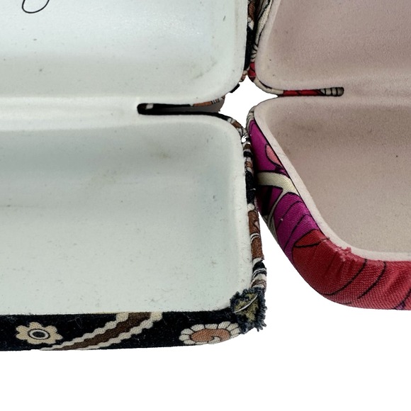 Vera Bradley Hard Shell Sunglass Eye Glass Clamshell Cases Lot of 2 Pink/Black - Picture 7 of 9